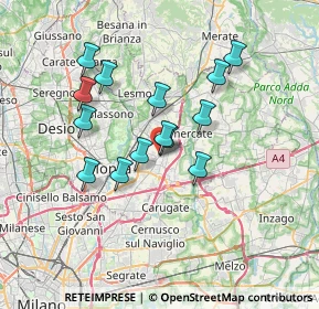 Mappa Via Antonio Gramsci, 20863 Concorezzo MB, Italia (5.93714)