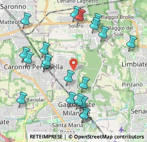 Mappa Via Carlo Romanò, 20031 Cesate MI, Italia (2.288)