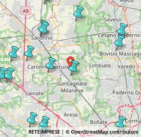 Mappa Via Carlo Romanò, 20031 Cesate MI, Italia (6.437)