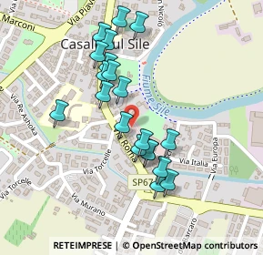 Mappa Via dei Bersaglieri, 31032 Casale sul Sile TV, Italia (0.208)