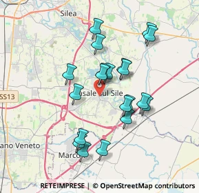 Mappa Via dei Bersaglieri, 31032 Casale sul Sile TV, Italia (3.253)