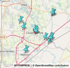 Mappa Via dei Bersaglieri, 31032 Casale sul Sile TV, Italia (3.31273)