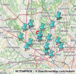 Mappa 20031 Cesate MI, Italia (6.46389)