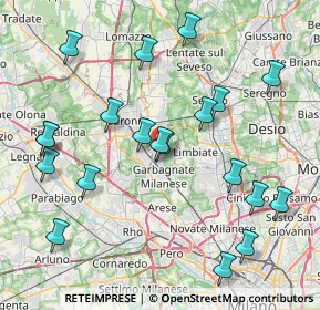 Mappa 20031 Cesate MI, Italia (8.9355)