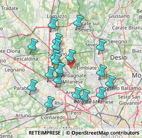 Mappa 20031 Cesate MI, Italia (6.85789)
