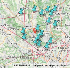 Mappa 20031 Cesate MI, Italia (6.95167)
