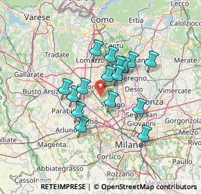 Mappa 20031 Cesate MI, Italia (10.25625)