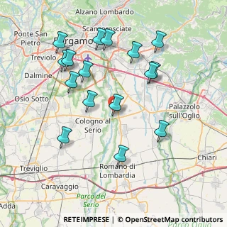 Mappa Via Dante A., 24050 Ghisalba BG, Italia (8.01438)