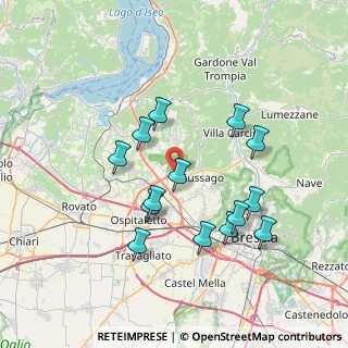 Mappa Via Papa Giovanni Paolo II, 25050 Rodengo-Saiano BS, Italia (6.90286)