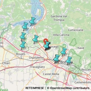 Mappa Via Papa Giovanni Paolo II, 25050 Rodengo-Saiano BS, Italia (6.41231)