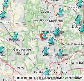 Mappa Via Lombardia, 20812 Limbiate MB, Italia (5.68)