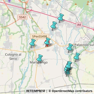 Mappa Viale Padania, 24050 Mornico Al Serio BG, Italia (4.51083)