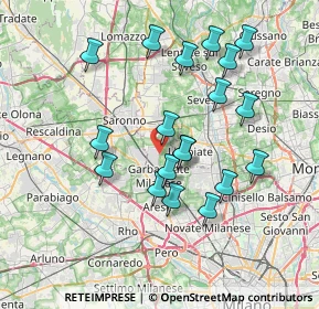 Mappa Via Cesare Battisti, 20031 Cesate MI, Italia (6.98105)