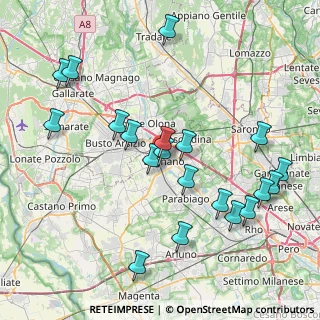 Mappa Via A.da Giussano, 20025 Legnano MI, Italia (8.543)