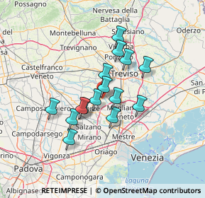 Mappa Via Cappella, 31059 Zero Branco TV, Italia (10.37667)