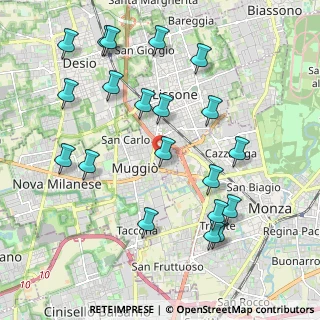 Mappa Via IV Novembre, 20835 Muggiò MB, Italia (2.249)
