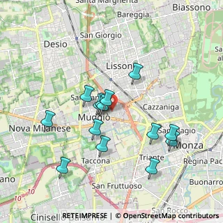 Mappa Via IV Novembre, 20835 Muggiò MB, Italia (1.69214)