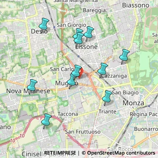 Mappa Via IV Novembre, 20835 Muggiò MB, Italia (1.96273)