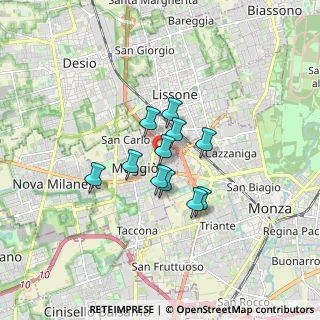 Mappa Via IV Novembre, 20835 Muggiò MB, Italia (1.09)