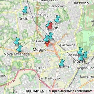 Mappa Via IV Novembre, 20835 Muggiò MB, Italia (2.27583)