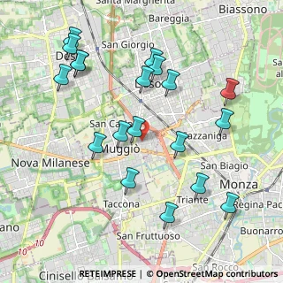Mappa Via IV Novembre, 20835 Muggiò MB, Italia (2.16895)
