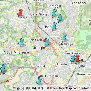 Mappa Via IV Novembre, 20835 Muggiò MB, Italia (2.86)