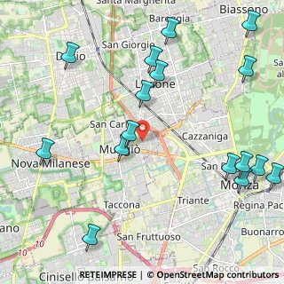 Mappa Via IV Novembre, 20835 Muggiò MB, Italia (2.75625)