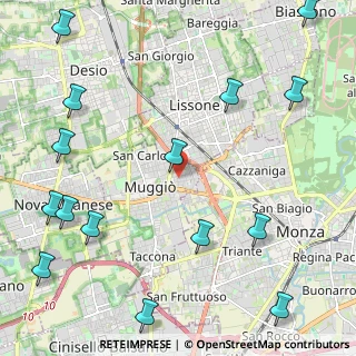 Mappa Via IV Novembre, 20835 Muggiò MB, Italia (3.07933)