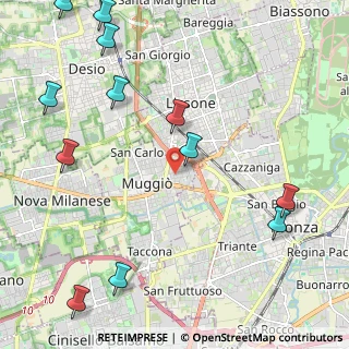 Mappa Via IV Novembre, 20835 Muggiò MB, Italia (2.935)