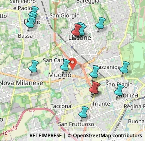 Mappa Via IV Novembre, 20835 Muggiò MB, Italia (2.16938)