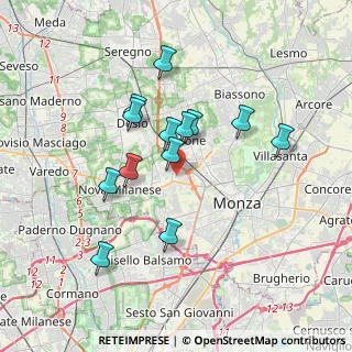 Mappa Via IV Novembre, 20835 Muggiò MB, Italia (3.12154)