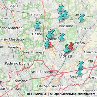 Mappa Via IV Novembre, 20835 Muggiò MB, Italia (4.11357)