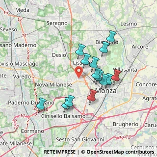 Mappa Via IV Novembre, 20835 Muggiò MB, Italia (3.09857)