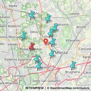 Mappa Via IV Novembre, 20835 Muggiò MB, Italia (3.74455)