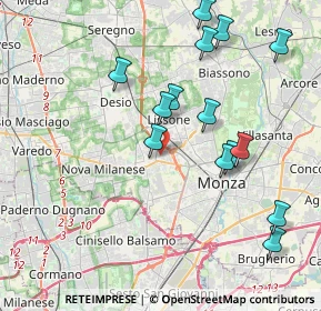 Mappa Via IV Novembre, 20835 Muggiò MB, Italia (4.11357)