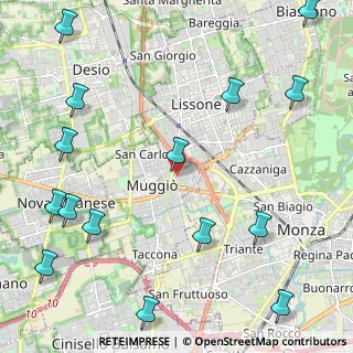 Mappa Via G. Oberdan, 20835 Muggiò MB, Italia (3.06)