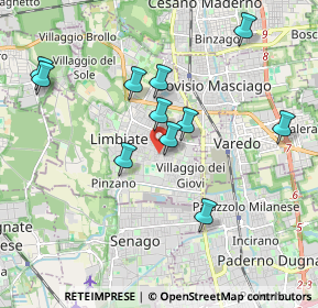 Mappa Via Attilio Regolo, 20812 Limbiate MB, Italia (1.83)