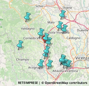Mappa Via Pietro Marangon, 36073 Cornedo vicentino VI, Italia (7.3175)