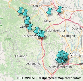 Mappa Via Pietro Marangon, 36073 Cornedo vicentino VI, Italia (8.109)