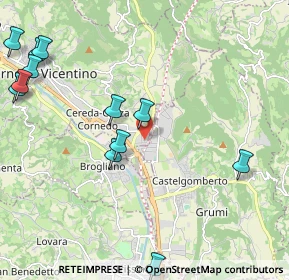 Mappa Via Pietro Marangon, 36073 Cornedo vicentino VI, Italia (2.6675)