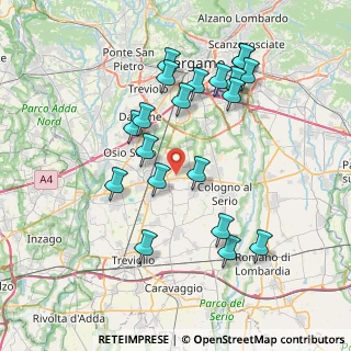 Mappa Via Giacomo Quarenghi, 24049 Verdello BG, Italia (7.69)