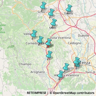 Mappa Località Cengelle, 36070 Castelgomberto VI, Italia (8.8525)