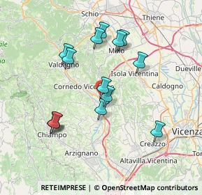 Mappa Via Nicolò Zamperetti, 36073 Cornedo Vicentino VI, Italia (6.85357)