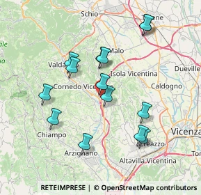 Mappa Via Nicolò Zamperetti, 36073 Cornedo Vicentino VI, Italia (7.12643)