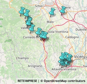 Mappa Via Nicolò Zamperetti, 36073 Cornedo Vicentino VI, Italia (8.088)