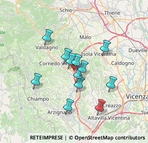 Mappa Via Nicolò Zamperetti, 36073 Cornedo Vicentino VI, Italia (5.41583)