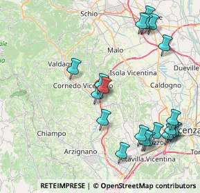 Mappa Via Nicolò Zamperetti, 36073 Cornedo Vicentino VI, Italia (9.411)