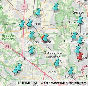 Mappa Via Pio XI, 21042 Caronno Pertusella VA, Italia (5.14188)