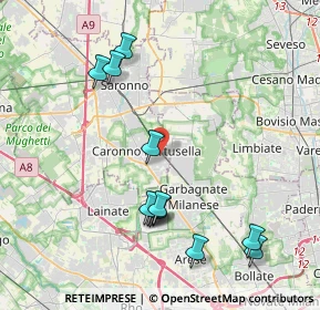 Mappa Via Pio XI, 21042 Caronno Pertusella VA, Italia (4.25667)