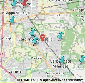 Mappa Via Pio XI, 21042 Caronno Pertusella VA, Italia (3.08273)